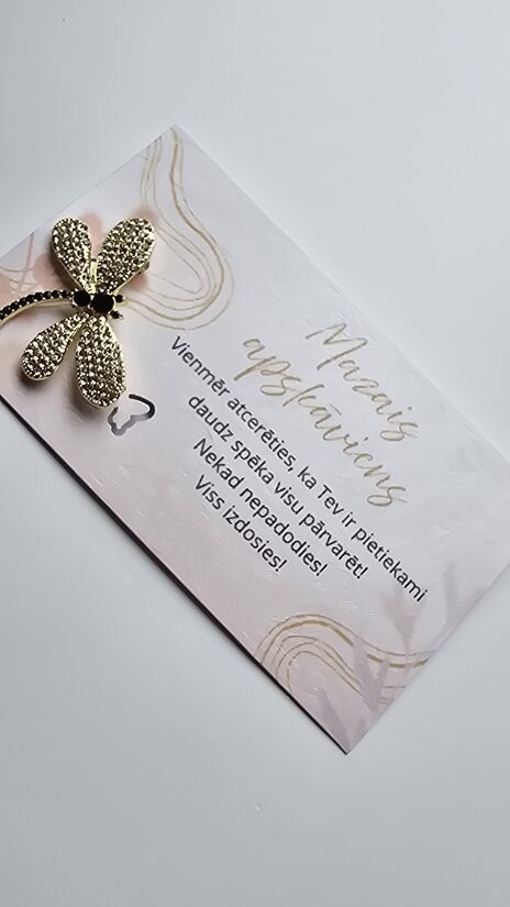 Broša - zelta sparīte 