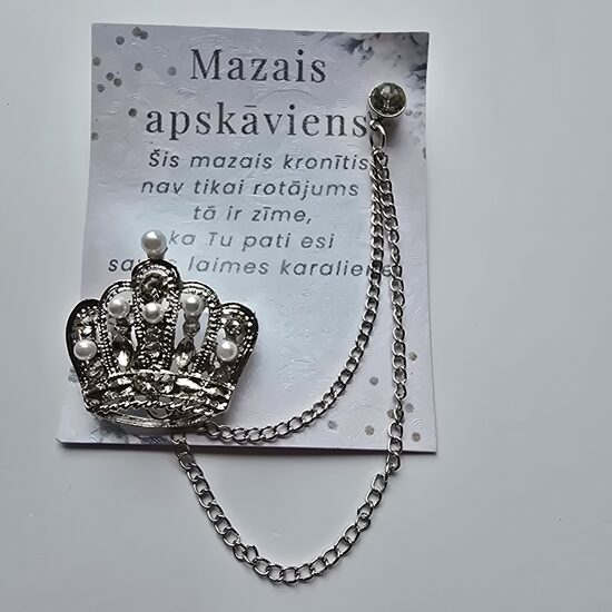 Broša- sudraba kronis4