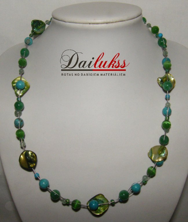 Kaķacs, Tirkīzs, Aventurīns, Gliemežvāki