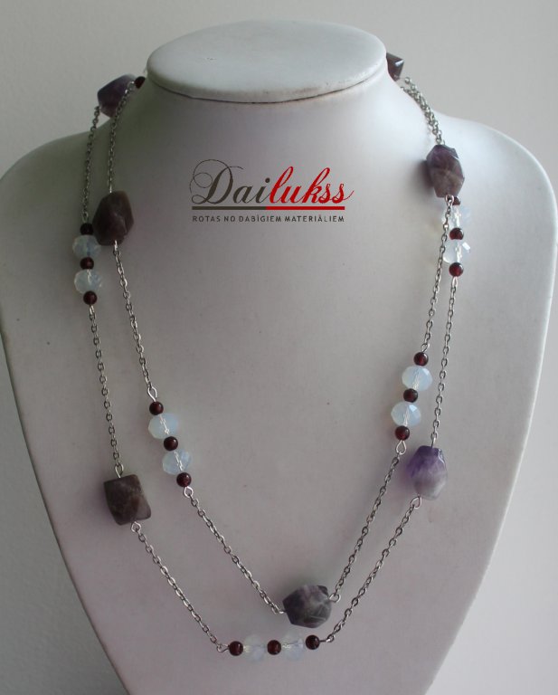 Ametists, Mēnessakmens, Granāts